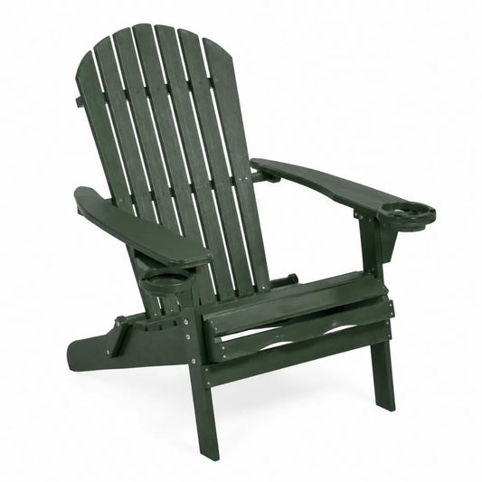 Sedia Adirondack da esterno in plastica Verde